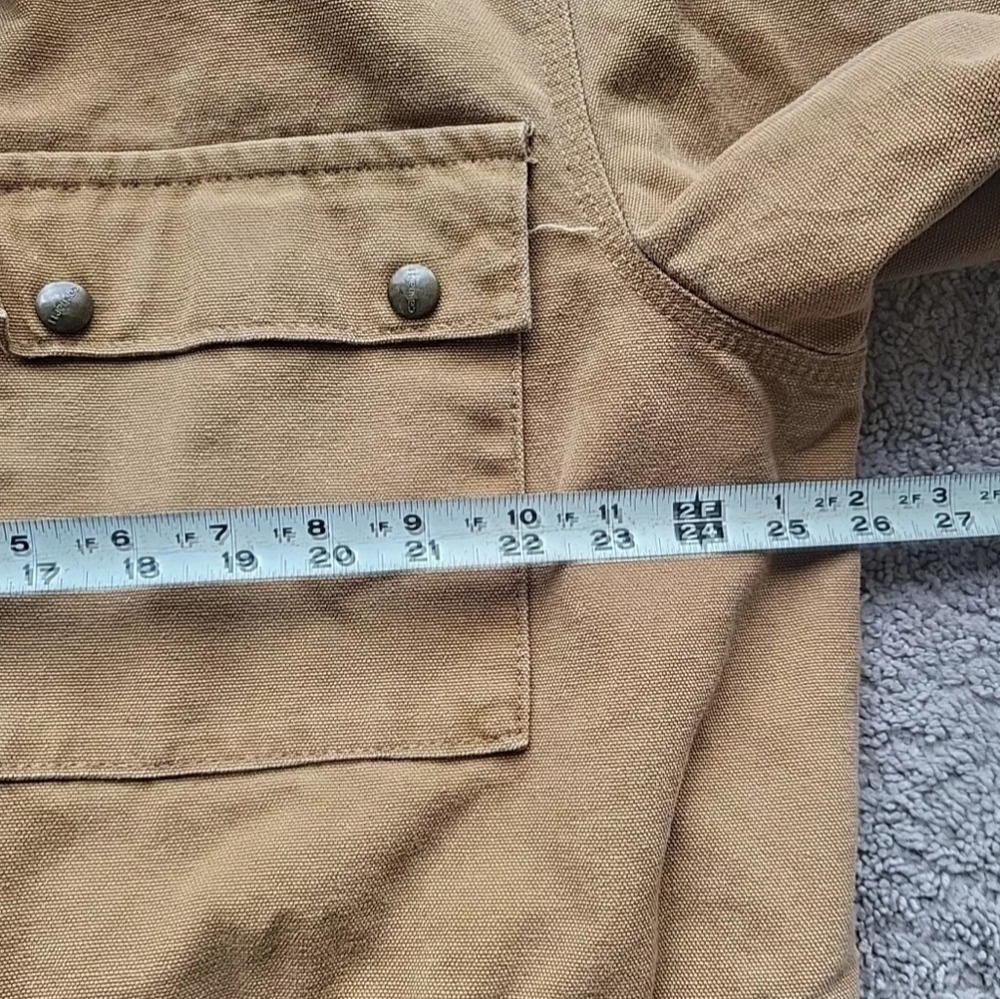 Vintage Carhartt Chore Jacket Men Large Blanket Lined Barn Work Duck Canvas - Picture 13 of 16